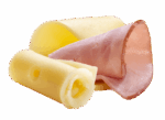 Croissant Crown Ham & Cheese icon - ham and cheese slices